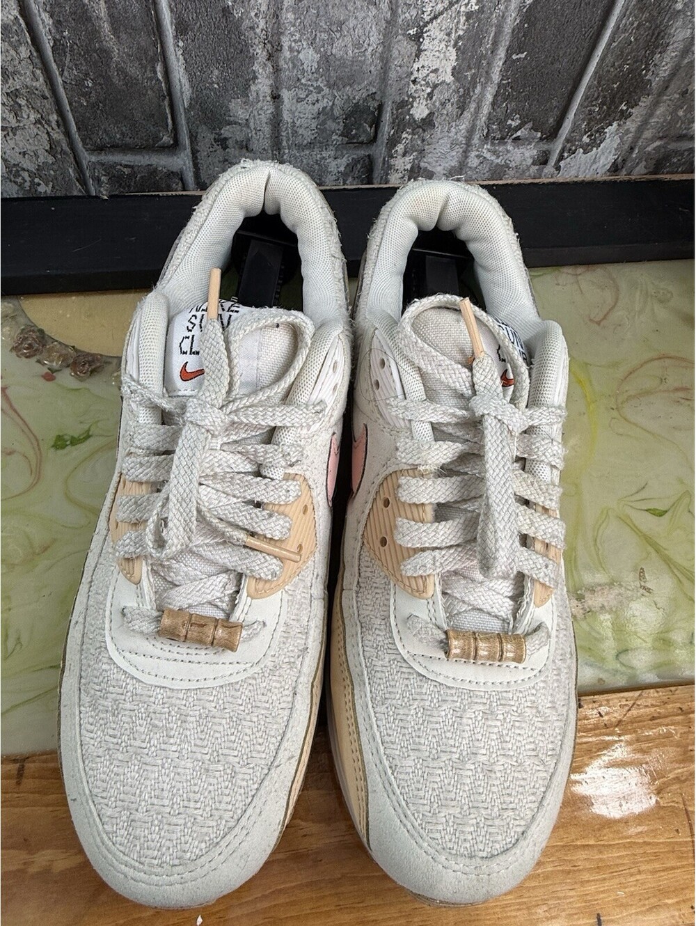 Nike Air Max 90 SE Sun Club Sail/Phantom Low Top Lace-Up Sneaker DJ9997-101 - Picture 3 of 12